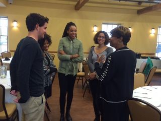 Clayola Brown with Interns