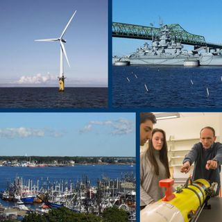 Offshorewind, harbor, underwater technology displays