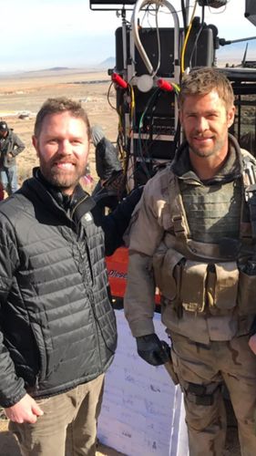 Professor Brian Glyn Williams on movie set