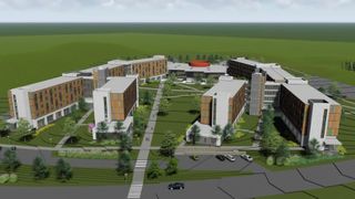 Render of new residence halls