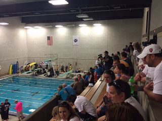 Viewing SeaPerch Challenge at pool