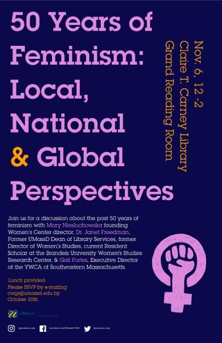 50 years of feminism poster