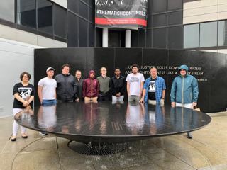 Students posing at Southern Poverty Law Center