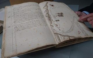 Old whaling logbook