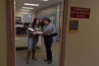 Students at UMass Law Community Clinic