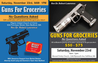 Guns for groceries - No Questions Asked