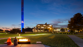 Library at night