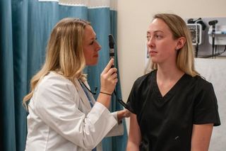 Students in nursing labs