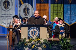 Chief Justice Gants speaking at Law Commencement