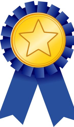 Achievement award ribbon