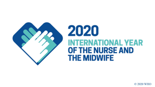 2020 Year of the Nurse and Midwife logo