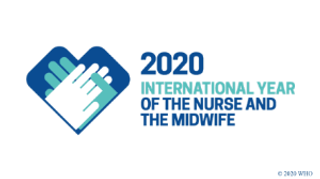 2020 Year of the Nurse and Midwife logo