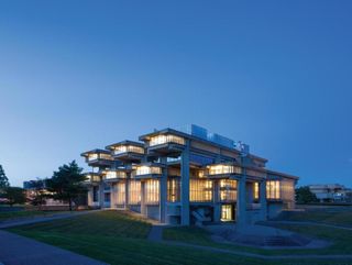 Library at night