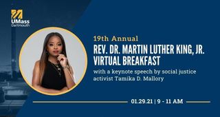 19th Annual Dr. Martin Luther King, Jr. Virtual Breakfast with a keynote speech by social justice activist Tamika Mallory