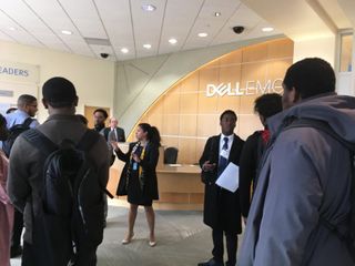 UMassD students at Dell EMC