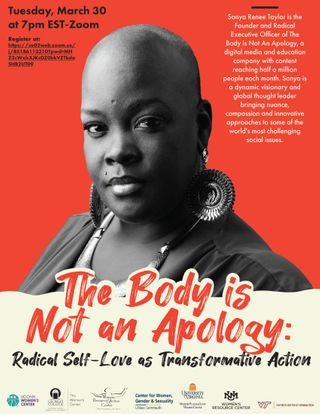 Sonya Renee Taylor poster - The Body is Not an Apology