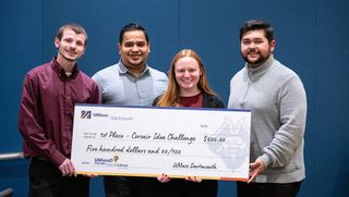 Winners of the Corsair Idea Challenge (L to R): Shawn Marcoux, Damian Guilbe Boscana, Christina Hart, and Ethan Osley