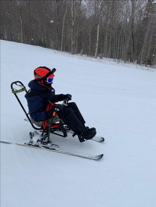 Revell using controlled skiing cart