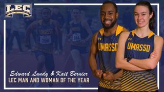 Track & Field stars Kaitlyn Bernier and Edward Lundy