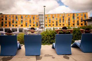 Students sitting in chairs