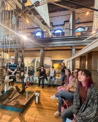 CVPA students pictured in downtown New Bedford