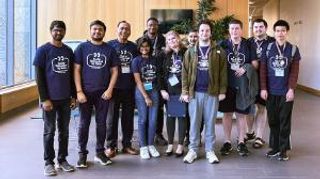 The Big Data Club members pose with their medals at DataFest