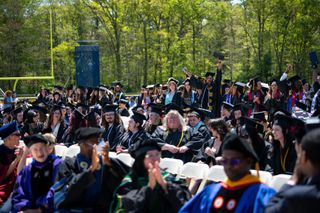 Students at graduation