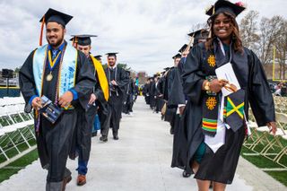 Commencement student procession
