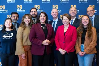 Governor Healey group photo with students