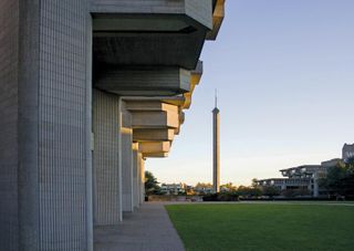 campus campanile dusk