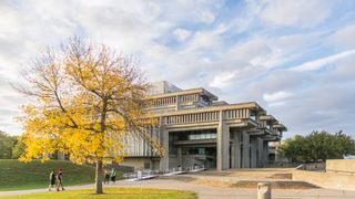 Campus library exterior
