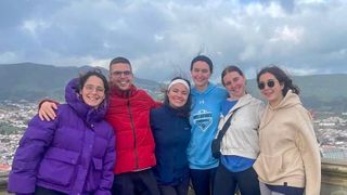 UMassD nursing students pictured in the Azores, Portugal during their alternative spring break.