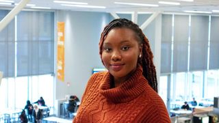 Naomi Mwangi '25 pictured in the Grove