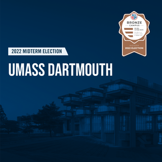 2022 midterms umass dartmouth bronze seal for all in voting challenge
