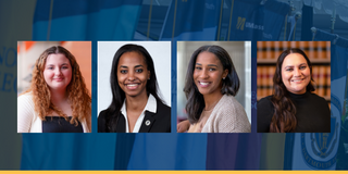 Four Student Commencement Speakers headshots