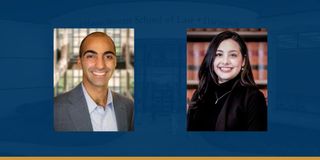 Rising 2L Joseph Bukuras (left) and rising 3L Paulina Aguilar Delgado (right).