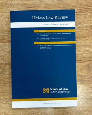 Volume 21, Edition 1 of the UMass Law Review