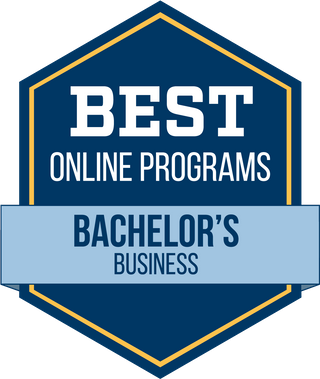 Best Online Programs Bachelor's in Business rankings badge