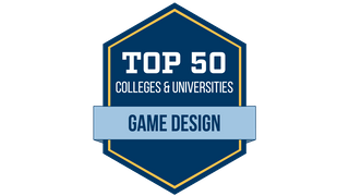 Top 50 Colleges and Universities Game Design Badge