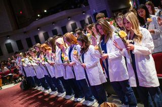 Nursing Students at White Coat Ceremony