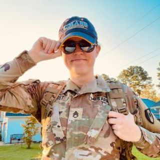 Claire Yost '25 in army uniform