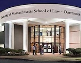 An image of the exterior of UMass Law.