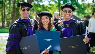 Members of the Class of 2021 at Commencement Ceremony