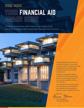 2021-2022 Admissions FAFSA Financial Award Brochure