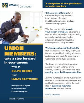 Union Members get online degree