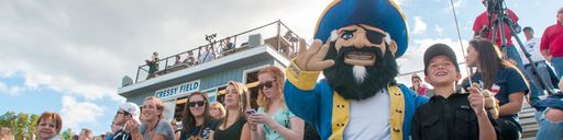 Photo of Arnie at homecoming football game