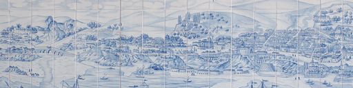 Portuguese tiles outside the Center for Portuguese Studies