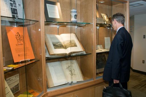 Kaput Center International University guests tour the Ferreira- Mendes Portuguese American Archives