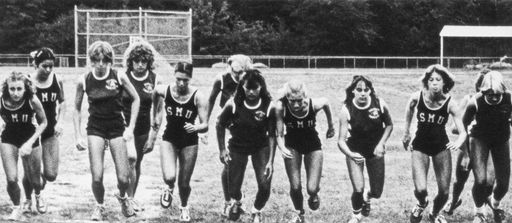 Women's Cross Country team in 1980