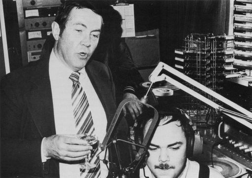 Dean Donald Howard and WSMU disc jockey Rick